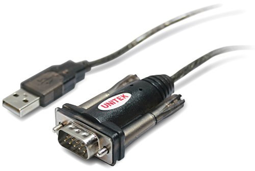 UNITEK Y-105 Convertitore da USB 1.1 a seriale RS-232 | cavo 140 cm, interfaccia seriale |HotPlug |compatibile con Windows, Server2003, Server2008, Linux, nero