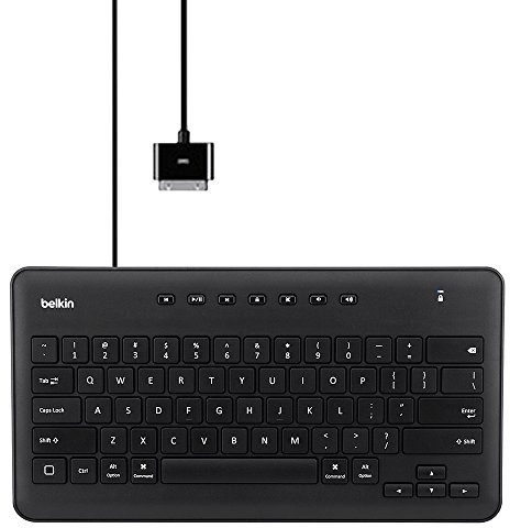 Belkin Wired Keyboard for iPad - Full Size Keys, 30 Pin Dock Connector - Great for School Supplies