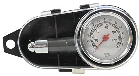 Metall Reifendruckprüfer Manometer Luftdruckmesser für Motorrad, LKW, PKW