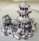 ZooPaul Deko Aquarium China Höhle Teehaus Fische Keramik Dekoration Tempel Terrarium Neu
