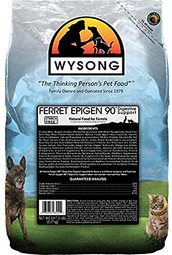 Wysong Ferret Epigen 90 Digestive Support - Dry Ferret Food - 5 Pound Bag(Pack of 1)