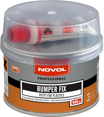 Novol Professional Kit de réparation pour pare-chocs de voiture Trim Fix de remplissage 500 g Pâte à modeler Plastique