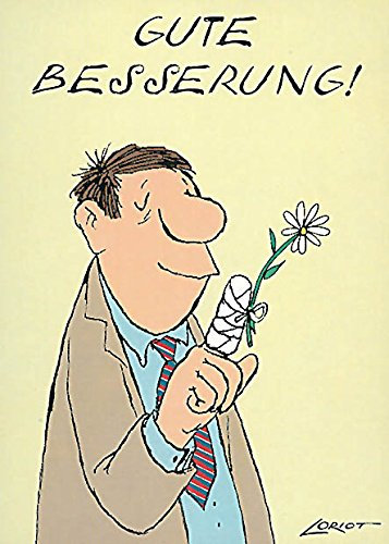 Inkognito Postkarte A6 • 038 ''Gute Besserung Künstler: Loriot