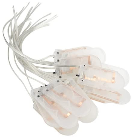 WGCD 15 pezzi interruttore on/off 2 x 3 V CR2032 porta batteria a bottone porta batteria a bottone, colore bianco