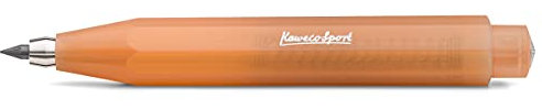 Kaweco Frosted Sport - Porte-mine souple - Mandarine - 3,2 mm - 5B - En plastique de qualité supérieure au design estival - Rechargeable - Orange - 10,5 cm