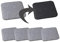 Bada Bing 4er Set Filz Stuhlkissen Sitzkissen ECKIG Ca. 35 x 35 cm Anthrazit Hellgrau Meliert Stuhlauflage Zum Wenden Wendekissen Quadratisch Für Stühle Bänke 26