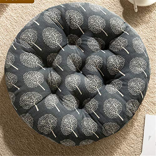 Cojines de Asiento Yoga Estera de Cojines Meditación Oficina Europeo Costumbres étnicas Futón Tatami Alfombra de Piso Cojín Amortiguador (50x50cm,Arbol de la Vida)