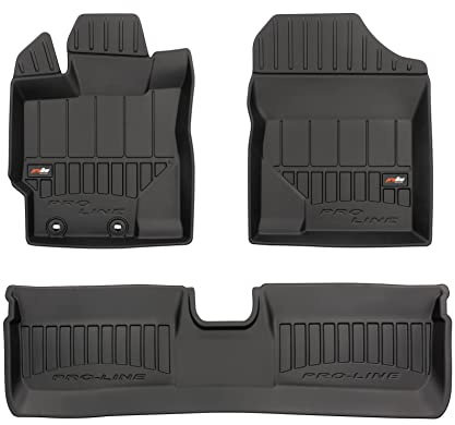 FROGUM ProLine 3D Gummimatten Exklusiven Auto Fußmatten Autofussmatten für Toyota Yaris III 2011-2020 | Die höchsten Kanten
