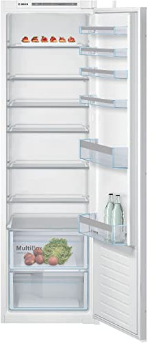 Bosch KIR81VSF0G Serie 4 Built In Fridge with SuperCooling function, FreshSense sensors, LED Lights, 177.5 x 56cm, Sliding Hinge