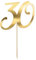 DekoHaus Cake Topper Zahl 30 in Gold 20,5cm Kuchendekoration