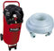 Einhell Compresseur TH-AC 240/50/10 OF (Puissance moteur 1500 W, 50 L) & Accessoire Tuyau HP 15 m pour compresseur, Pression maximale 15 bar, Raccord 1/4