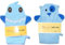 Baby-Waschhandschuh, niedliches Tier-Design, Blau, 2 Stück