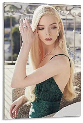 LIANGFANG Anya Taylor Joy Foto-Poster, 7 Poster, dekorative Malerei, Leinwand, Wandkunst, Wohnzimmer, Poster, Schlafzimmer, Malerei, 20 x 30 cm
