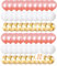 GUO-YING 60 Stück Rosegold Luftballon, gold Konfetti Weiß Ballons Deko mit Happy Birthday Banner, Shower Geburtstag Party Jubiläum Dekoration (Rose Gold)