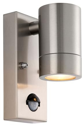 SAXBY Palin Outdoor Wall Light with PIR 1lLT - Marine Grade Stainless Steel (101351)