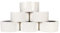 RAYLU PAPER - Nastro adesivo per l'imballaggio di scatole di spedizione resistenti ed extra resistenti, 66 metri x 50 mm di larghezza (6 unità, bianco)
