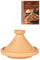 Maroc Tajine marocain + livre de recettes | Cocotte non émaillée Aladin Ø 26 cm pour 1-3 personnes | Avec livre de recettes Nord Africain | Faitout en argile fait main en provenance du Maroc