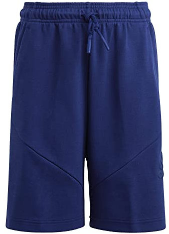Adidas Unisex Kinder Shorts (1/2) U Fi Logo Sh, Dark Blue, HR6304, 176