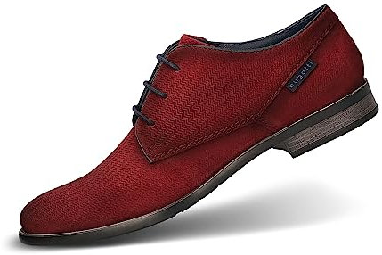 bugatti Herren Licio Eco Business Lace Shoe, rot, 43