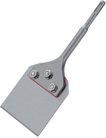 TOPWAY 4-Inch SDS-Plus Floor Scraper Chisel (265x100mm) for Removal of Tiles, Floor Adhesive, Carpets, Linoleum, Plywood, and Wall Surfaces