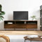 RAUGAJ Entertainment-Zentren & TV-Schrank-TV-Schrank Braun Eiche 150x30x44,5 cm Holzmöbel