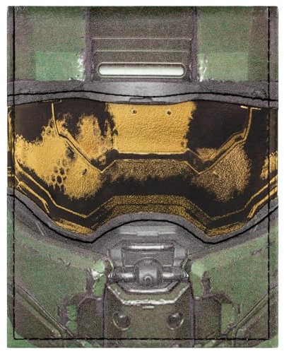 UNSC Spartan Master Chief Halo Finish The Fight Geldbörse/Geldbeutel Bi-Fold ID & Kartenhalter, Grün