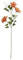 Artificial Small Handle Clematis Flower Bouquet for Home Decor (Color : Orange)