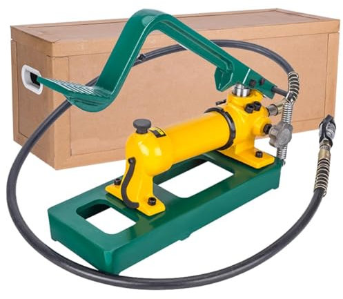 forestalk CP-800 Hydraulic Hand Pump,10,000 PSI Hydraulic Foot Pump,Two-Stage Oil Output Design, Portable Hand Operated Power Pump For Hydraulic Tools