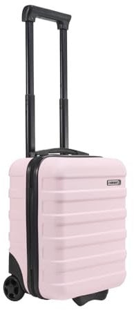 Cabin Max Anodo 24L TwinWheel 40x30x20 cm Wizz Air Easyjet Valigia Trolley Cabina Sottosella (Rosa, 40 x 30 x 20 2 Ruote)
