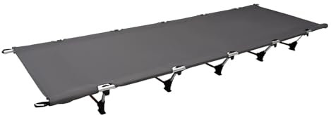 WEIGR Feldbett Tragbare Feldbett, klappbar Extra Breit Faltbar Klappbett Feldbett Campingbett, für Garten, Outdoor-Aktivitäten, Wandern, Angeln, Camping, 190x70x17cm (Grau)