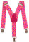Olata Kinder Hosenträger mit Vielzahl von Mustern | Elastische Y-Hosenträger (1-5 Jahre) – 2,5 cm. Polka Dot (Rosa)