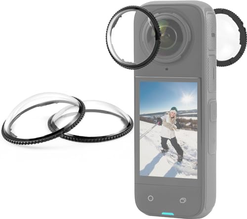 PULUZ Rotating Premium Lens Guard for Insta360 X4 Lens Protector,Optical Glass Material Twist-Lock Lens Protective Cover Drop-Proof Dust-Proof for Insta 360 X4 Action Camera Lens Cap Accessories
