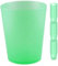 Vasos de Plastico Duro - Sidra/Mojito 50 cl - Envio 24h - 100 uds Reutilizables - Plástico Duro Resistente - Uso en Fiestas, Cumpleaños, Festivales, para Cocktail, Cerveza, Copas (100, Verde)