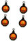 Warmhm 5st Kürbislaterne Halloween-kürbislampe Kind Nachtlicht Halloween-Lichter Jack-o-Laternen-Lichter Halloween-Dekorationen Halloween-kerosinlaterne Geisterdekor Outdoor- Plastik