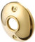 newliplace 2 Pack Gold Door Knob Round Rosettes, Polished Brass Old Door Knob Round BackPlates Replacement