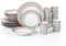 Waterside - 24pc Graphite Grey Dinner Set