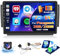Inefala 2 + 64 GB Android 15 Radio für Peugeot 208/2008 2012-2018 Unterstützt Wireless CarPlay Android Auto, 10,1 Zoll Touchscreen Stereo Bluetooth Radio mit WIFIi GPS EQ FM/RDS SWC Rückfahrkamera