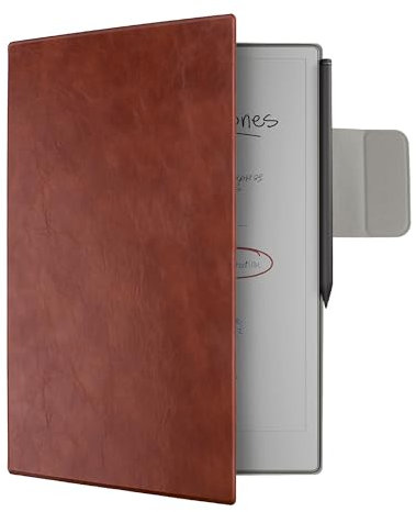 WALNEW Case for reMarkable Paper Pro, Slim Lightweight Protective Cover with Pen Clasp, Auto Sleep/Wake Book Folio Cover for reMarkable Paper Pro 11.8 (2024 Released) (Brown)
