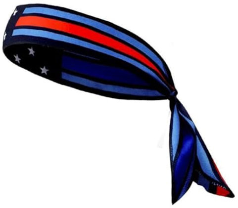 KADSXIYA Unisex-Stirnband, Sport, Tasche, USA-Flaggen, Streifen, Stirnband, Bandana, Haarband