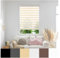 Zebra Day Night Roller Blinds - Made to Measure Day and Night Roller Window Blind with Light Filtering Privacy - Easy Fit Custom Roller Blind by Aprica (Colour Cream - Width 80cm Max - Drop 160cm)