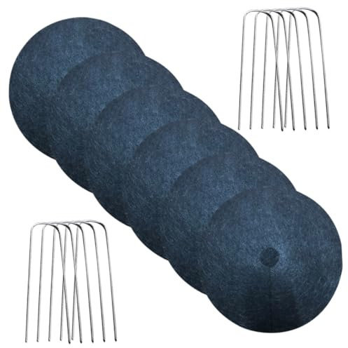 BESPORTBLE Unkrautbarriere Wurzelsperre Abdeckung Gras Mattengewebe Garten Landschaftsgewebe Mit Pfählen Gartenarbeit Pflanzenschutz Vlies Stoff