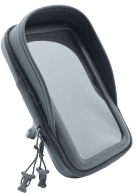 OJ Porta Smartphone HOLDER SUN da Moto con Parasole, Touch Screen 6,3 Pollici, Supporto Impermeabile Rotante 360°, 10x18x3 cm