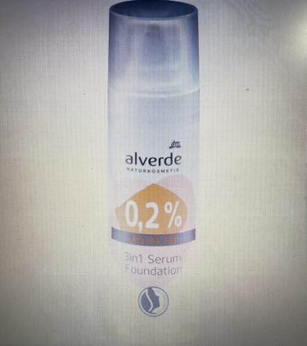 alverde NATURKOSMETIK Serum Foundation 3in1 mit 0,2% Squalan, 30 ml