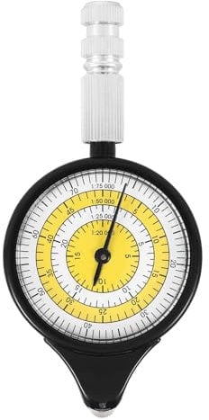 Agwuoetr Kartenmesser Karte Entfernungsmesser Entfernungsmesser Multifunktionskompass KrüMmungsmesser Outdoor Klettern Sport Karte Entfernungsmesser