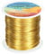 sourcing map Artistic Wire 203ft Length 24 Gauge Copper Craft Jewelry Wrapping Wire Tarnish Resistant Beading for Jewelry Making Supplies Crafting, Gold