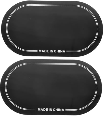 Schlagzeugfellpolster für Bassdrum und Drum Head Schwarz | Pet Schutzpatches, Geräusche und Obertöne, für Jam Sessions und Auftritte, 2 Stück Packung