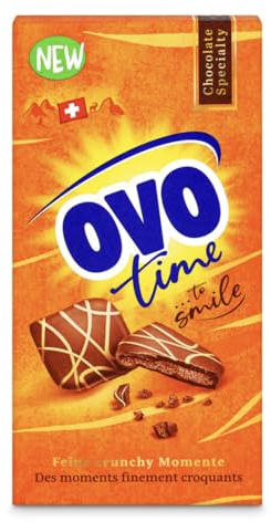 Ovo Time to Smile, Chocolats au Lait et Blanc avec Malt Ovomaltine, 117g