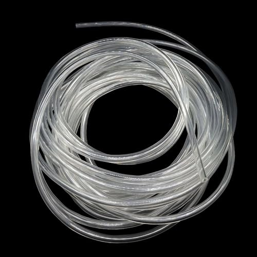 iMeistek 12mm ID x 14mm OD Clear Plastic Tube Hose, 10M Length Food Grade Flexible PVC Vinyl Tube Pipe for Oil Water and Air Transfer