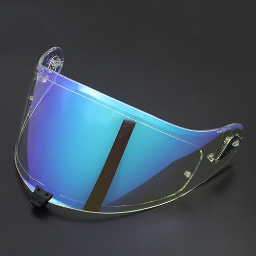 PUBIBD Visiera per Casco per OGK Kabuto-5, Visiera Colorata Accessori per Casco da Moto Ricambio, Casco Parabrezza Moto Visiera Lente per Caschi da Moto,A Aurora Blue