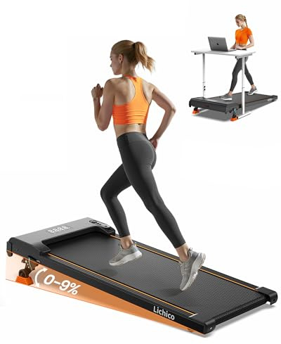 Lichico 3-in-1 Walking Pad mit 0-12% Steigung, Laufband für Zuhause Klein | 6/12 km/h, Laufband Schreibtisch Klappbar, Treadmill for Home, Walkpad Laufpad max. 150 kg Belastbarkeit, 3 Modelle wählbar